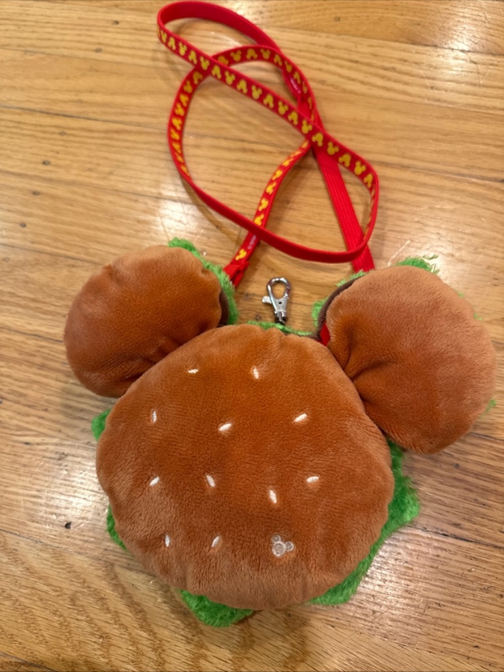 Tokyo Disney Hamburger Sling Coin Purse/Passholder